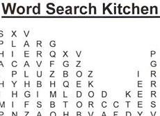 Word Search - Kitchen Utensils © www.discoverenglish.de
